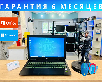 Игровые ноутбуки - 15.6" Игровой ноутбук HP Pavilion/ Intel Core i5 – 8300H/ RAM 8 GB DDR4/ NVIDIA GeFоrсе GTX 1050 6GB / SSD 128GB + HDD 1000GB