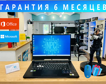 Игровые ноутбуки - 15,6" Игровой ноутбук Asus. Intel Core i5-9300H/ RAM 16GB DDR4/ NVIDIA GeForce GTX 1660Ti 6GB/ SSD NVMe 512GB 